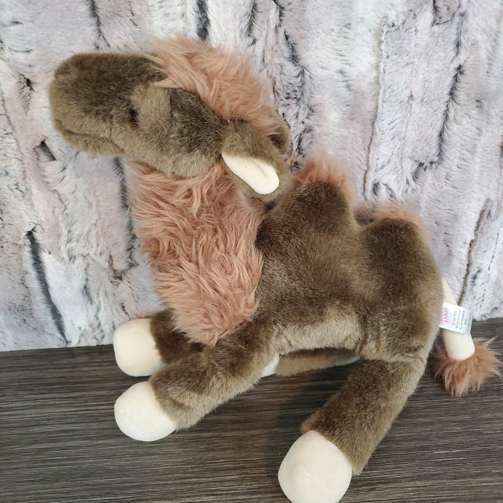 Sugar Loaf Two Hump Camel Brown Plush 12" Stuffed Desert Animal